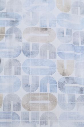 Olymp Level 5 Shirt Stretch Extra Long Sleeves Print Light Blue