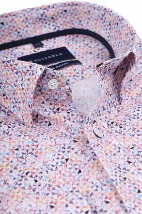 Suitable Mosaic Print Skjorta Rosa