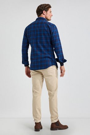 McGregor Overshirt Tartan rutete mørkeblå