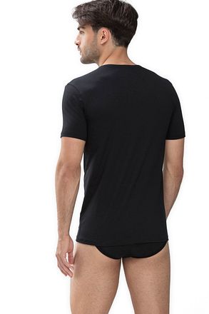 Mey Dry Cotton Rundhals T-shirt Svart