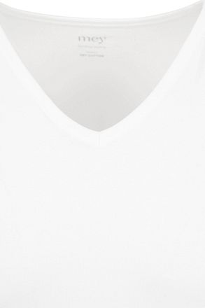 Mey V-hals Dry Cotton Muscle Singlet Hvit