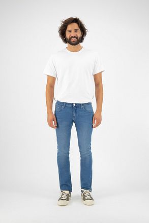 MUD Jeans Denim Slim Lassen Pure Blue