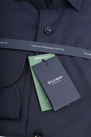 OLYMP Signature twillskjorte Navy