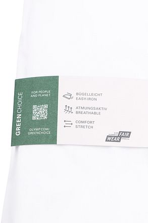 OLYMP Level Five Skjorte Ekstra Lange Ermer Slim Fit Hvit