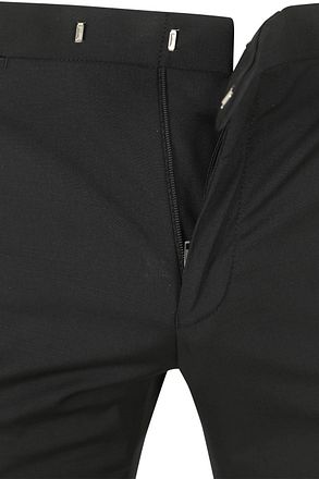 Pantalon de Gala Noir en Laine Mélangée