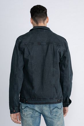Petrol Denim Jacka Marinblå