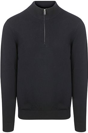 Profuomo Halvglidelås Genser Marineblå