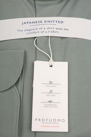 Profuomo Japanese Knitted Shirt Green