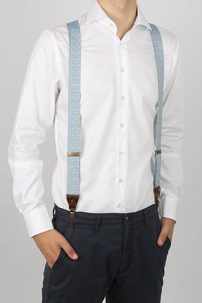Sir Redman Suspenders Bridal Blossom Blue
