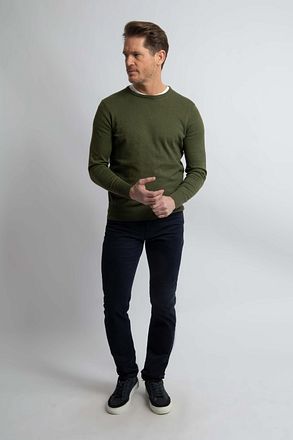 Steppin' Out Genser i Bomull og Kasjmir Olivengrønn