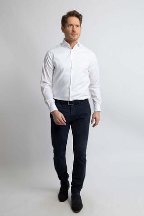 Steppin' Out Hemd Twill Weiß