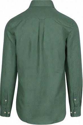 Steppin' Out Overhemd Linen Cotton Donkergroen