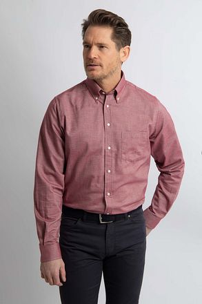 Steppin' Out Skjorte Twill Rød