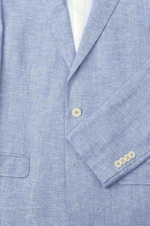 Suitable Blazer Lin Panama Lyseblå