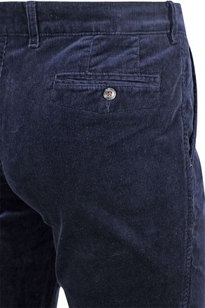 Suitable Chino Plato Corduroy Marinblå