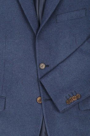 Suitable Tweed-jakke i midnattblå