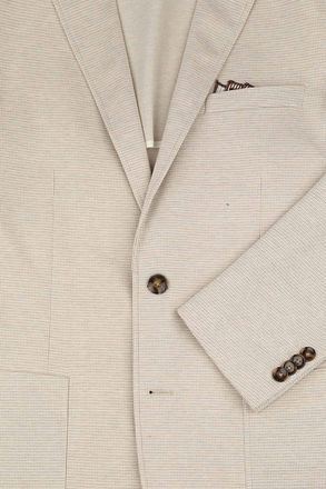 Suitable Sports Jacket Face Print Sand