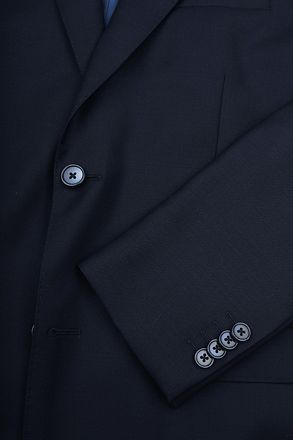 Suitable Kostym Ull Marinblå