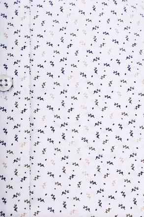 Suitable Overhemd Leaf Print wit