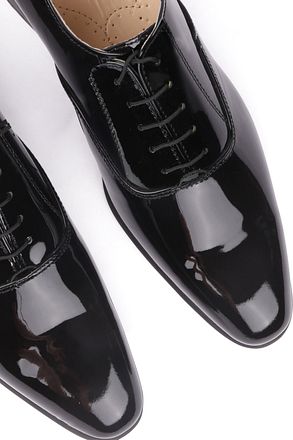 Suitable Schnürschuhe Lackleder Schwarz