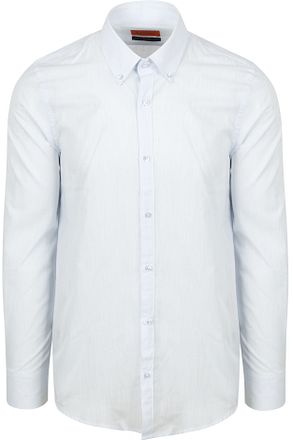 Suitable Shirt Cotton Slub Light Blue