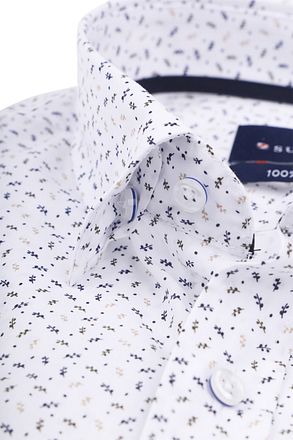Suitable Skjorte Leaf Print Hvit