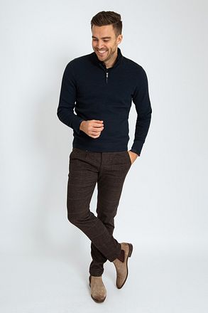 Suitable Structure Half Zip Pullover Navy