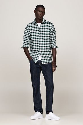 Tommy Hilfiger Oxford Skjorte Rutete Grønn