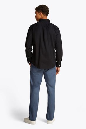 Tommy Hilfiger Poplin Skjorta Flex Svart