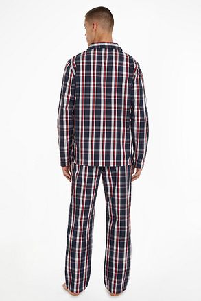 Tommy Hilfiger Pysjamassett Rutete Mørkeblå