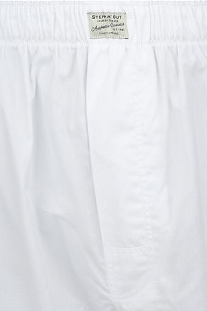 Steppin' Out Boxershort Solid Poplin White