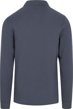Barbour International Longsleeve Piqué Poloshirt Washed Charcoal