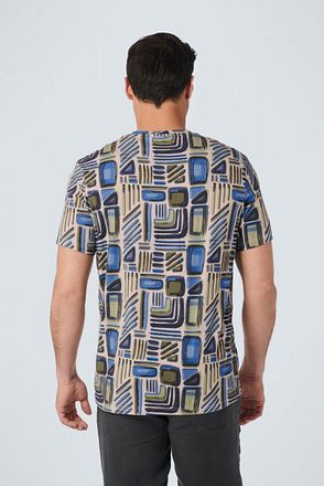 No Excess T-Shirt Druck Blau