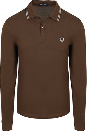 Fred Perry Långärmad Polo Brun 49A