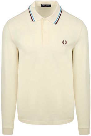Fred Perry Långärmad Polo Ecru Z46