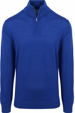 King Essentials "Michael" Half-Zip Genser Merino Kongeblå