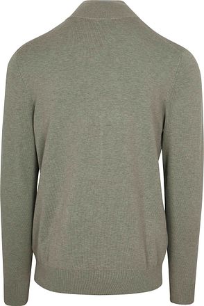Profuomo Half Zip Pullover Luxury Basic Grön