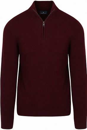 Steppin' Out Half Zip Pullover Merinowolle Bordeaux