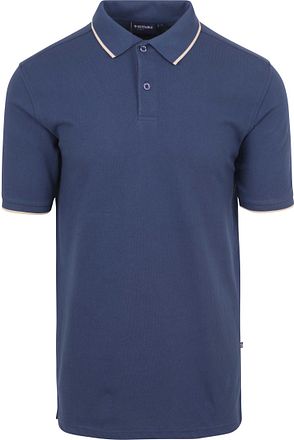 Suitable Respect Poloshirt Tip Ferry Denim Blau