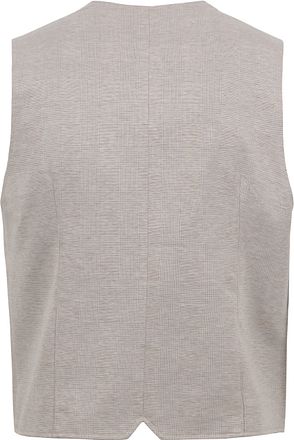 Suitable vest tartan sand