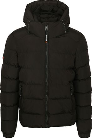 Superdry Pufferjacka Huva Svart