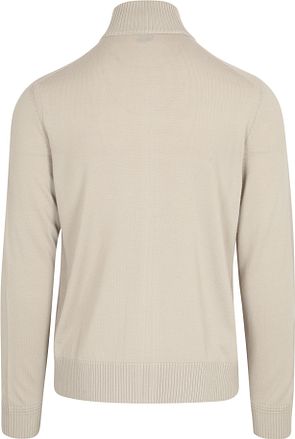 BOSS Avac Cardigan Wool Blend Greige