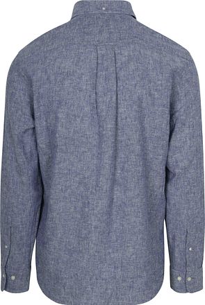 Gant Shirt Cotton Linen Blue