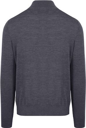 King Essentials The Michael Half Zip Pull Merino Anthracite