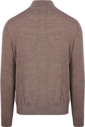 King Essentials The Michael Half Zip Pull Merino Bruin
