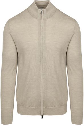 Profuomo Cardigan Laine Merino Beige