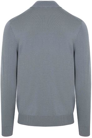 Profuomo Half Zip Pullover Luxury Basic Blue