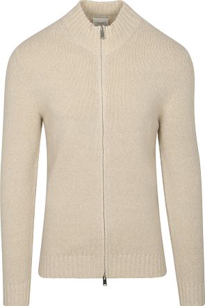 Profuomo strikket vest i kokt ull eggeskall