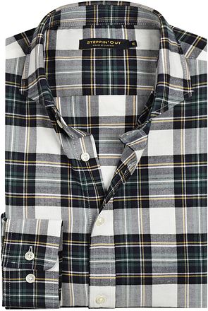 Steppin' Out Flannel Skjorte Ternet Sort Grøn
