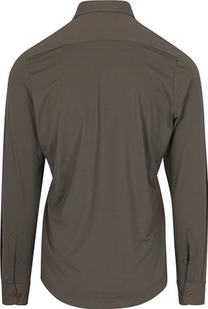 Pure Den funksjonelle skjorten Super Stretch Brun